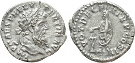 PERTINAX (192-193). Denarius. Rome. 

Obv: IMP CAES P HELV PERTIN AVG. 
Laureate head right.
Rev: VOT DECEN TR P COS II. 
Pertinax standing left,...