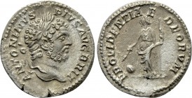 CARACALLA (197-217). Denarius. Rome. 

Obv: ANTONINVS PIVS AVG BRIT. 
Laureate head right.
Rev: PROVIDENTIAE DEORVM. 
Providentia standing facing...