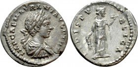 CARACALLA (197-217). Denarius. Laodikeia. 

Obv: IMP CAE M AVR ANT AVG P TR P. 
Laureate, draped and cuirassed bust right.
Rev: FIDES PVBLICA. 
F...