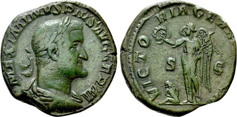 MAXIMINUS THRAX (235-238). Sestertius. Rome. 

Obv: MAXIMINVS PIVS AVG GERM. ...