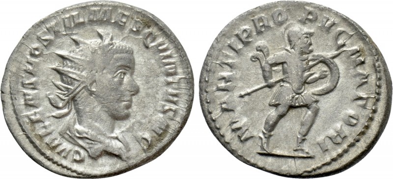 HOSTILIAN (Caesar, 250-251). Antoninianus. Rome. 

Obv: C VALENS HOSTIL MES QV...