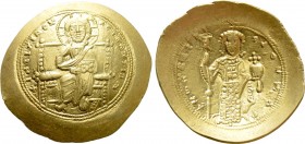 CONSTANTINE X DUCAS (1059-1067). GOLD Histamenon Nomisma. Constantinople. 

Obv: + IҺS XIS RЄX RЄGNANTIҺM. 
Christ Pantokrator seated facing on thr...