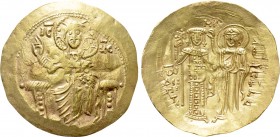 JOHN II COMNENUS (1118-1143). GOLD Hyperpyron. Constantinople. 

Obv: IC - XC. 
Christ Pantokrator seated facing on throne.
Rev: John standing fac...