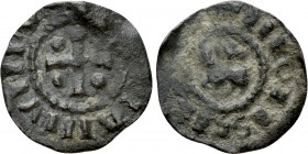 CRUSADERS. Tripoli. Raymond II (1137-1152). Ae. 

Obv: + RAIMVNDVS COMES. 
Plain cross, pellet in each quarter.
Rev: + CIVITΛS TRIPOLIS. 
Horse s...