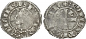 FRANCE. Provence. Charles II d’Anjou (1285-1309). Double Denier Coronat. 

Obv: + K S IhR CICIL REX. 
Crowned bust left.
Rev: + COMES PROVINCIE. ...