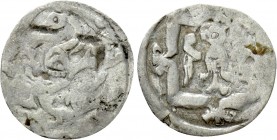 HOLY ROMAN EMPIRE. Austria. Leopold V (1177-1194). Pfennig. Enns. 

Obv: Eagle within decorative square.
Rev: Panther left.

Hippman 2b Aa. 

C...