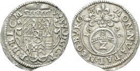 GERMANY. Pfalz-Neuburg. Wolfgang Wilhelm (1614-1653). 2 Kreuzer (1626). Kallmünz.

Obv: W W D G C P R D B I G M.
Crowned coat of arms.
Rev: MON NV...