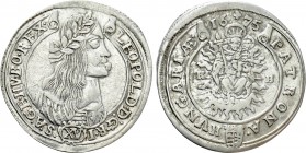 HOLY ROMAN EMPIRE. Austria. Habsburg. Leopold I (Emperor, 1658-1705). 15 Kreuzer (1675 KB). Kremnitz. 

Obv: LEOPOLD D G R I S A GE HV BO REX. 
Lau...