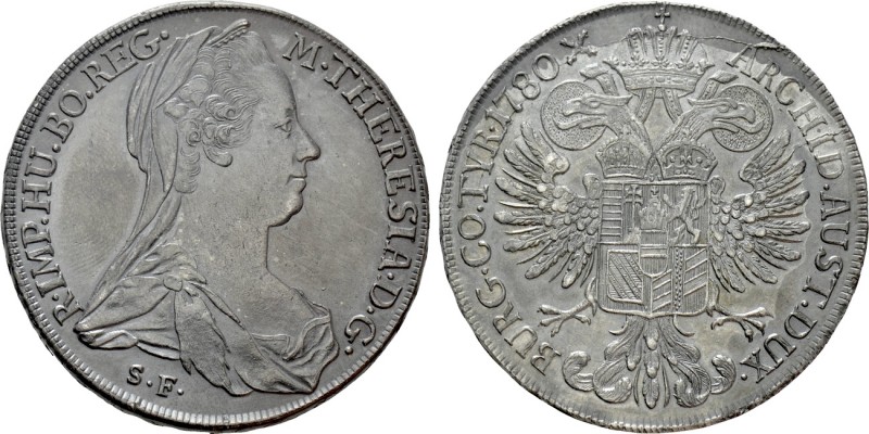 HOLY ROMAN EMPIRE. Austria. Maria Theresia (1740-1780). Taler (1780-SF). Minted ...