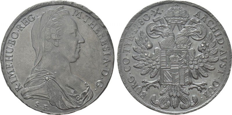 HOLY ROMAN EMPIRE. Austria. Maria Theresia (1740-1780). Taler (1780-SF). Minted ...
