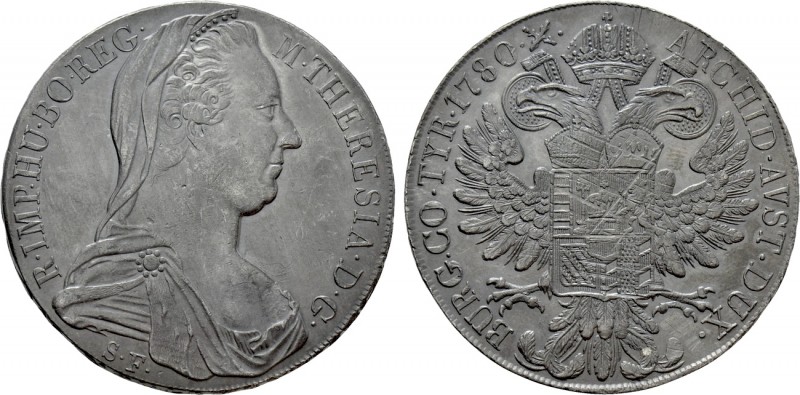 HOLY ROMAN EMPIRE. Austria. Maria Theresia (1740-1780). Reichstaler (1780-SF). G...
