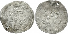 ITALY. Modena. Cesare d´Este and Virginia de Medici (1598-1615). 6 Bolognini. 

Obv: CAESAR DVX MVTINAE REG. 
Coat of arms of Este-Modena.
Rev: VI...