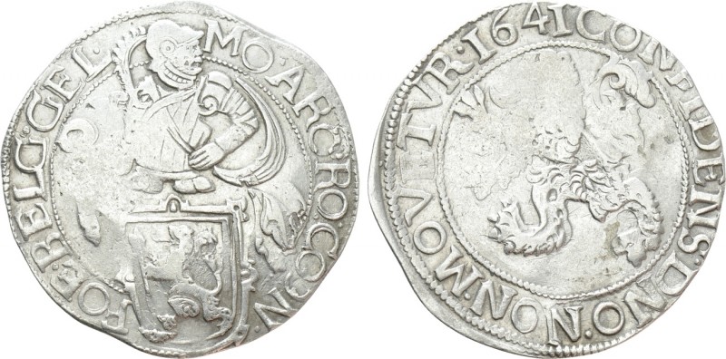 NETHERLANDS. Gelderland. Lion Dollar or Leeuwendaalder (1641). 

Obv: MO ARG R...