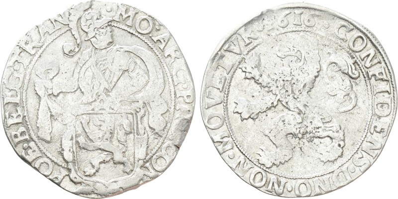 NETHERLANDS. Utrecht. Lion Dollar or Leeuwendaalder (1616). 

Obv: MO ARG PRO ...