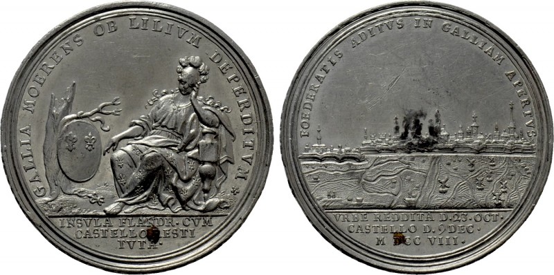 RÖMISCH-DEUTSCHES REICH. Habsburg. Joseph I (1705-1711). Auf die Einnahme von Li...