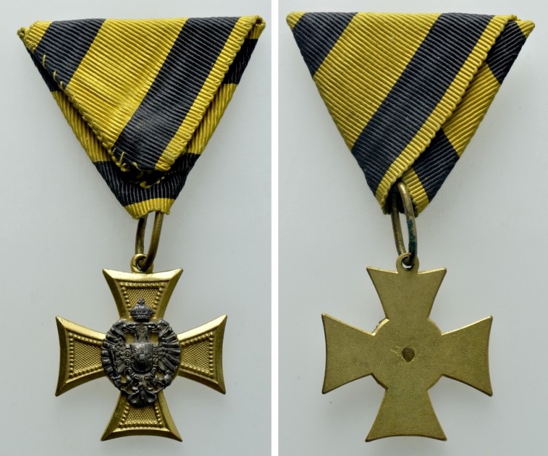 AUSTRIAN EMPIRE. Franz Joseph I (1848-1916). Militärdienstzeichen I Klasse für O...