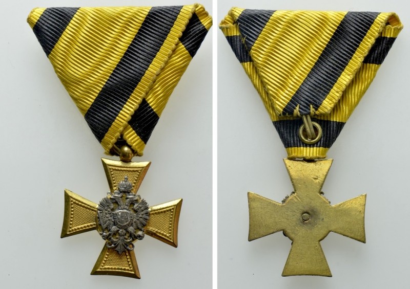 AUSTRIAN EMPIRE. Franz Joseph I (1848-1916). Militärdienstzeichen III Klasse für...