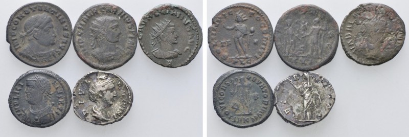 5 Roman Coins. 

Obv: .
Rev: .

. 

Condition: See picture.

Weight: g....