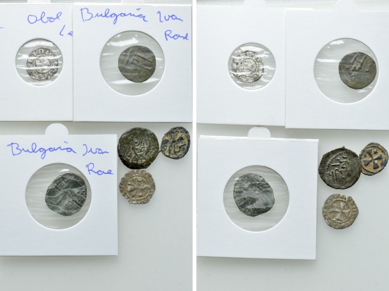 6 Medieval Coins; Crusaders, Armenia and Bulgaria. 

Obv: .
Rev: .

. 

C...