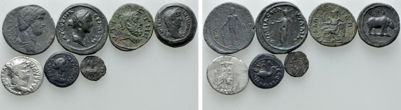 7 Ancient Coins; Nero, Alexandria etc. 

Obv: .
Rev: .

. 

Condition: Se...