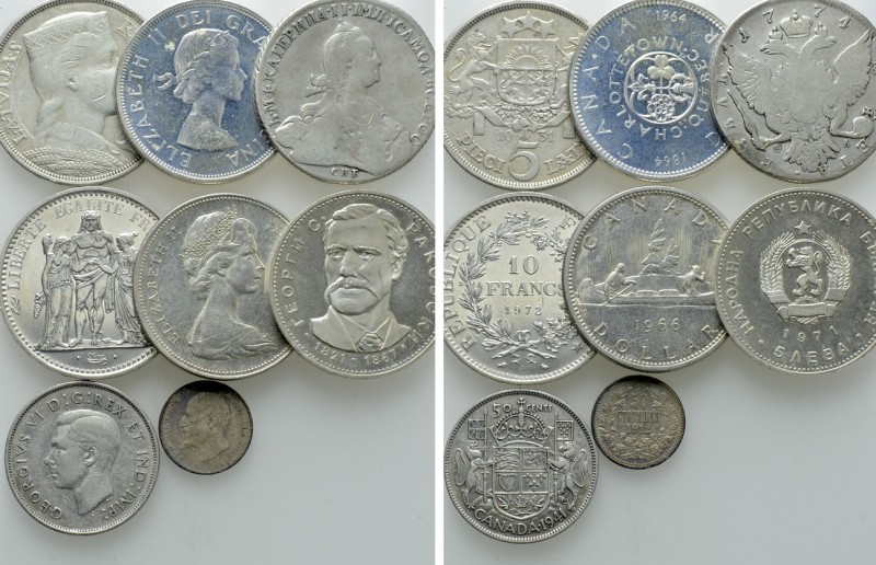 8 Modern Silver Coins.

Obv: .
Rev: .

.

Condition: See picture.

Weig...