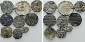 9 Byzantine and Medieval Coins and Seals. 

Obv: .
Rev: .

. 

Condition: See picture.

Weight: g.
 Diameter: mm.