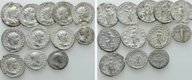 12 Denarii and Antoniniani. 

Obv: .
Rev: .

. 

Condition: See picture.

Weight: g.
 Diameter: mm.