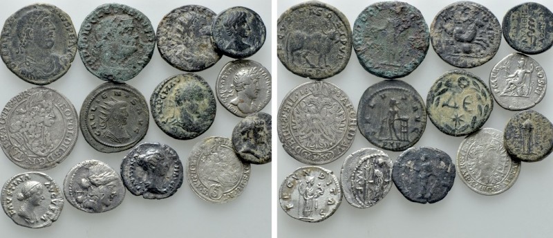 13 Roman and Modern Coins. 

Obv: .
Rev: .

. 

Condition: See picture.
...