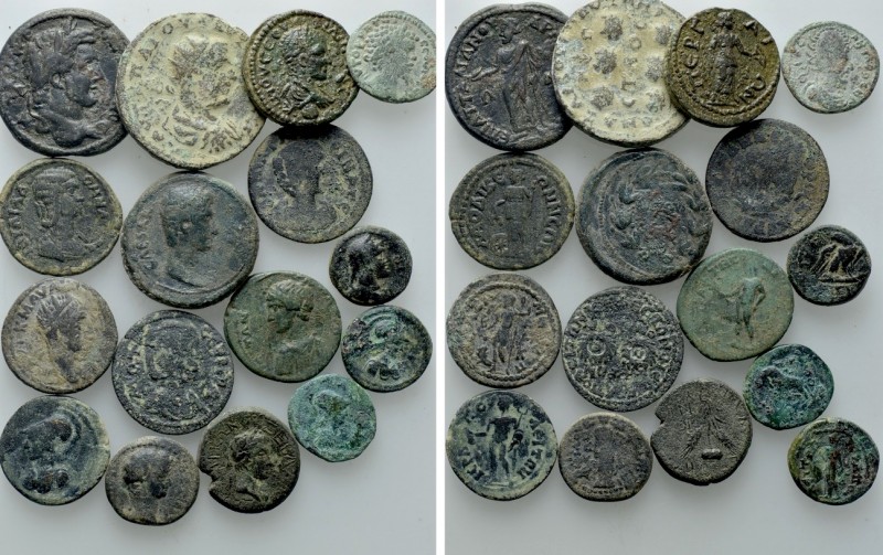 16 Roman Provincial Coins. 

Obv: .
Rev: .

. 

Condition: See picture.
...
