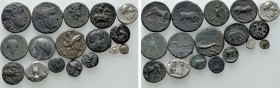 17 Greek Coins. 

Obv: .
Rev: .

. 

Condition: See picture.

Weight: g.
 Diameter: mm.