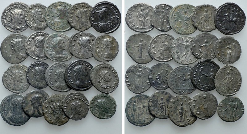 20 Antoniniani. 

Obv: .
Rev: .

. 

Condition: See picture.

Weight: g...