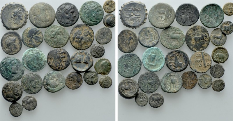 25 Greek Coins. 

Obv: .
Rev: .

. 

Condition: See picture.

Weight: g...