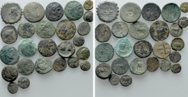25 Greek Coins. 

Obv: .
Rev: .

. 

Condition: See picture.

Weight: g.
 Diameter: mm.