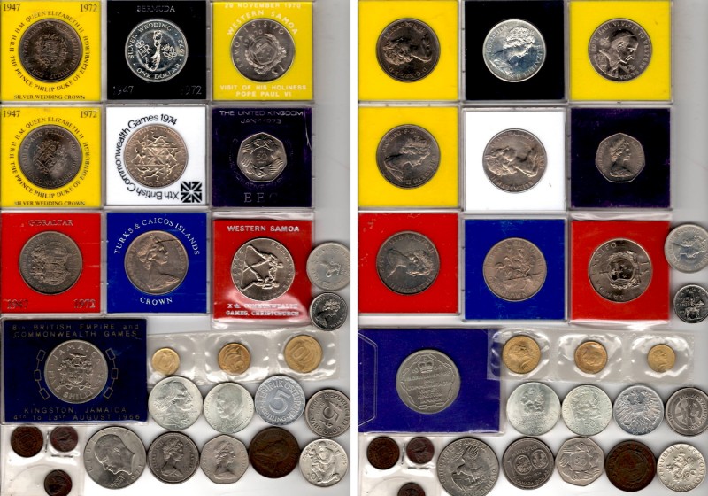 27 Modern Coins; Including Silver. 

Obv: .
Rev: .

. 

Condition: See pi...