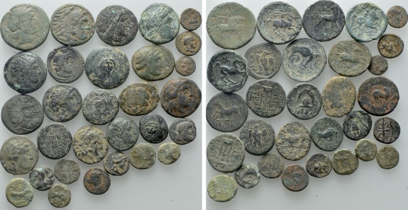 30 Greek Coins. 

Obv: .
Rev: .

. 

Condition: See picture.

Weight: g...