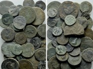 32 Roman Provincial Coins. 

Obv: .
Rev: .

. 

Condition: See picture.

Weight: g.
 Diameter: mm.