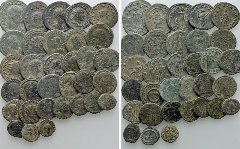 Circa 32 Roman Coins. 

Obv: .
Rev: .

. 

Condition: See picture.

Wei...