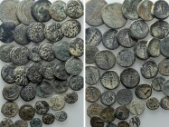 Circa 37 Greek Coins. 

Obv: .
Rev: .

. 

Condition: See picture.

Weight: g.
 Diameter: mm.