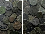 Circa 40 Byzantine Coins etc. 

Obv: .
Rev: .

. 

Condition: See picture.

Weight: g.
 Diameter: mm.