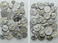 Circa 47 Ancient Silver Coins. 

Obv: .
Rev: .

. 

Condition: See picture.

Weight: g.
 Diameter: mm.