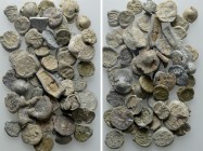 Circa 50 Seals and Tesserae; Byzantine, Greek etc. 

Obv: .
Rev: .

. 

Condition: See picture.

Weight: g.
 Diameter: mm.
