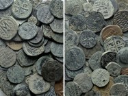Circa 53 Byzantine Coins and Seals. 

Obv: .
Rev: .

. 

Condition: See picture.

Weight: g.
 Diameter: mm.