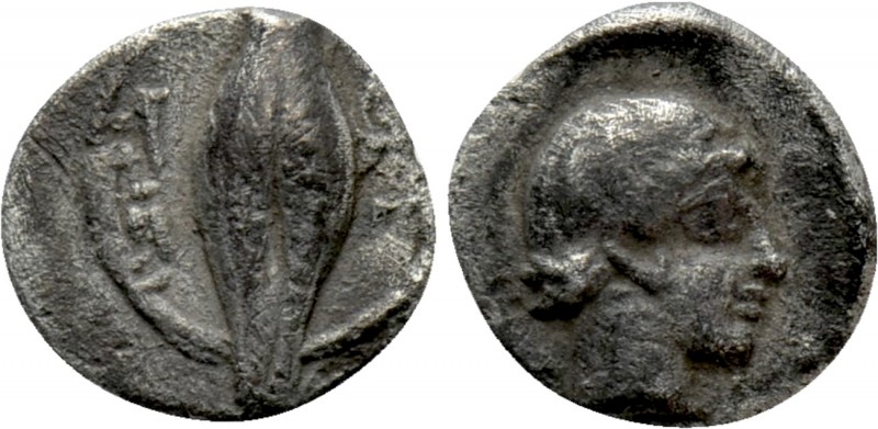 IONIA. Magnesia ad Maeandrum. Themistokles (Circa 465-459). Hemiobol. 

Obv: Θ...