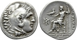 IONIA. Magnesia ad Maeandrum. Drachm (Circa 282-225 BC). In the Name of Alexander III of Macedon. 

Obv: Head of Herakles right, wearing lion skin....