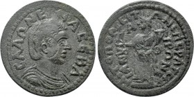 IONIA. Metropolis. Salonina (Augusta, 254-268). Ae. Ser. Aproneianus, strategos. 

Obv: CAΛΩNEINA CEBA. 
Diademed and draped bust right.
Rev: MHTP...