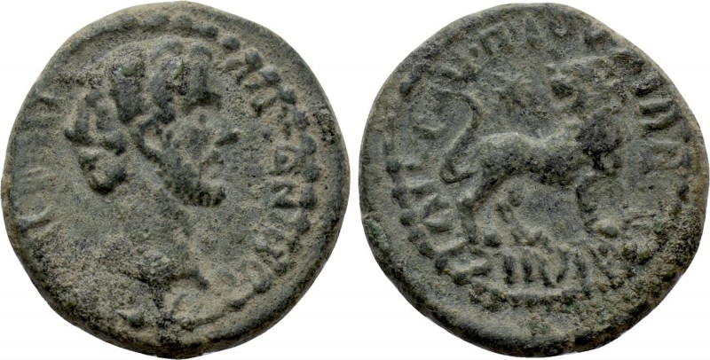 IONIA. Miletus. Antoninus Pius (138-161). P. Iou. Ail[...], magistrate. 

Obv:...