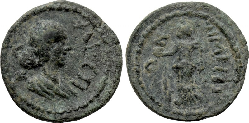 IONIA. Miletus. Faustina II (Augusta, 147-175). Ae. 

Obv: ΦΑΥϹΤΙΝΑ. 
Draped ...