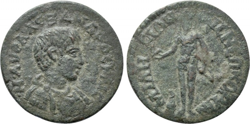 IONIA. Miletus. Severus Alexander (222-235). Ae. 

Obv: M AVP AΛΕΞΑΝΔΡΟC KAIC....