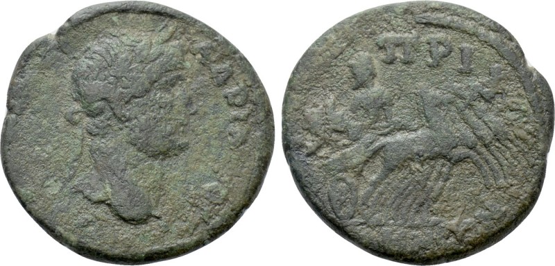 IONIA. Priene. Hadrian (117-138). Ae. 

Obv: ΑV ΚΑΙ ΤΡΑ ΑΔΡΙΑΝΟС СЄ. 
Laureat...