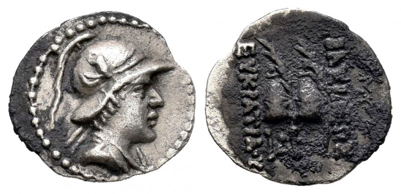 Kings of Bactria. Eukratides I Megas. Obol. 170-145 a.C. (Hgc-12, 139). (Bopeara...